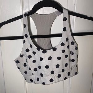 Outdoor Voices Doing Things Bra- White Polka Dot